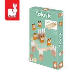 Gra strategiczna 2w1 Kółko i krzyżyk, Wyścig Taktik 5+, Janod