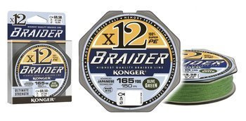 PLECIONKA BRAIDER X12 OLIVE GREEN 0,18/150 KONGER 250144018