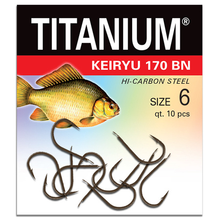 Haczyk Titanium KEIRYU (10 szt.), rozm. 6 Robinson 02-P-170BN-06