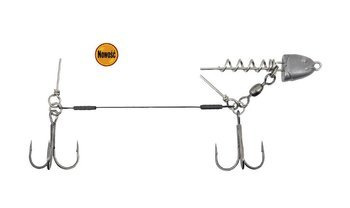 DOZBROJKA DWUKOTWICOWA 2/0, 12cm/27kg Z WYMIENNYM DOCIĄŻENIEM 5, 10, 15g SPINNING SYSTEM KONGER 273000024