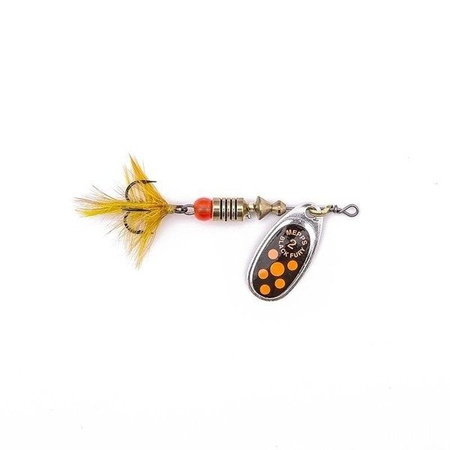 Błystka Mepps BLACK FURY MOUCHE srebrny / czerwona mucha nr 2