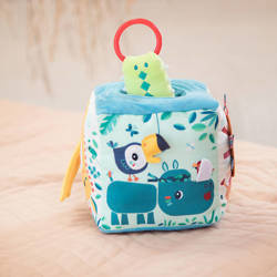 LILLIPUTIENS Kostka dźwiękowa wielofunkcyjna Dżungla 9 m+