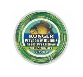 PRZYPON W OTULINIE SPRING/SUMMER NA ZESTAWY KARPIOWE 35Lbs/10m TEAM CARP KONGER 960012035