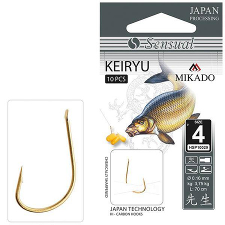 HACZYK SENSUAL - KEIRYU Nr 8 G / 0.16mm / 70cm - torebka 10szt. MIKADO HSP10029-8G-16