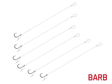 Przypon Delphin FLR D-rig / 6szt 8cm / 0,22mm / BARB #8 / Sting7mm Delphin (101003775)