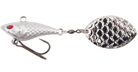 WOBLER Z OBROTOWYM WIRUJĄCYM OGONKIEM PRZYNĘTA - M-TAIL 9g/SILVER - op.1szt. MIKADO PMMT-9-SI