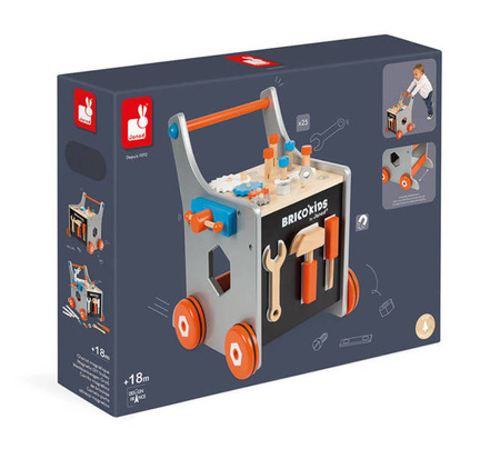 Wózek warsztat magnetyczny z narzędziami  Brico ‘Kids, Janod