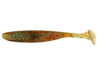 Guma, Ripper Keitech Easy Shiner 4'' 10.2cm - LT#30 Pumpkin Green FLK 1szt. (na sandacza, szczupaka)