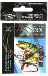 PRZYPON STALOWY Z KR. I KOTWICĄ 40cm / 10 kg - op.2 szt (BROWN) MIKADO ZG11-016