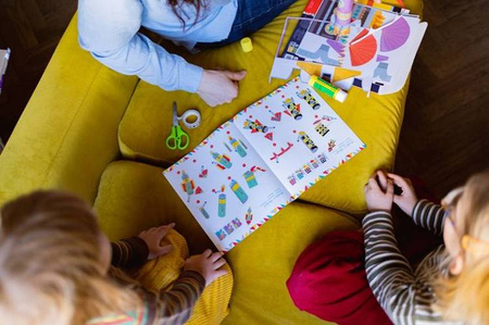 Zestaw kreatywny Papierowe rakiety z wyrzutnią 7+, Janod