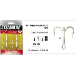 Kotwica morska Titanium Sea Fox (6 szt.) Sea Fox 03-3M5-2/0