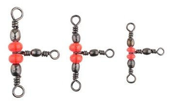 KRĘTLIK POTRÓJNY BARYŁKOWY Z KORALIKAMI - BN - rozm. 14*16 - op.5szt. MIKADO AMA-A1503-14-16