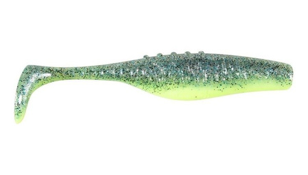V-LURES Mamba II PRO - YELLOW CANDY 5"/12.5cm 2szt./bag CHARTREUSE/CLEAR SMKD blue/silver/black     DRAGON CHE-MM50D-30-890