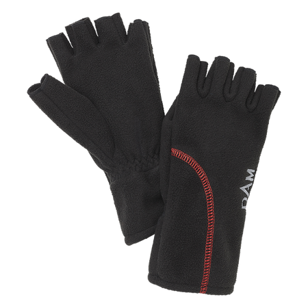 WINDPROOF HALF FINGER L BLACK DAM (76512)