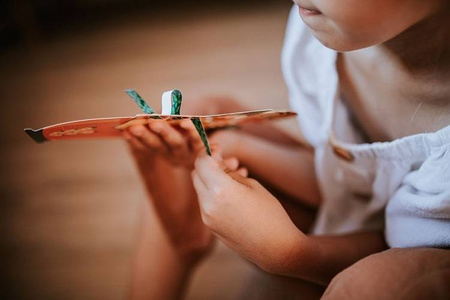 Zestaw kreatywny Papierowa przeplatanka Zabawne zwierzaki 5+, Janod