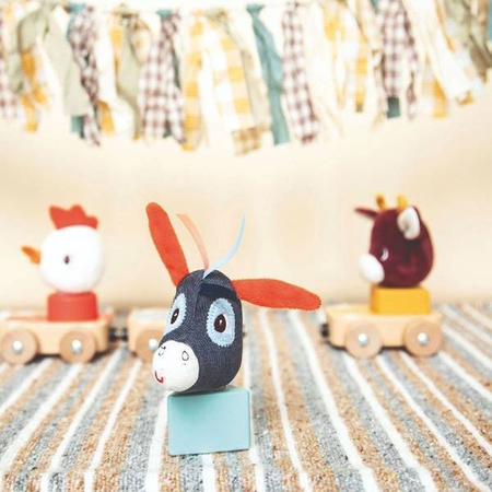 LILLIPUTIENS Zestaw 3 drewnianych pojazdów Farma 12+