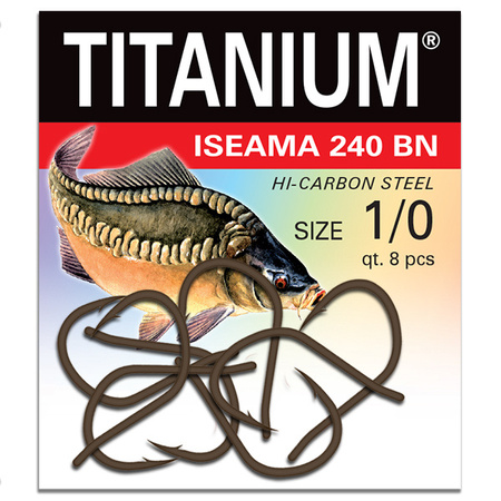 Haczyk Titanium ISEAMA (8 szt.), rozm. 1/0 Robinson 02-P-240BN-1/0