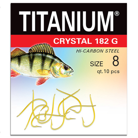 Haczyk Titanuim CRYSTAL (10 szt.), rozm. 8 Robinson 02-P-182G-08