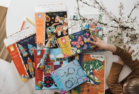 Zestaw kreatywny Fluorescencyjny piasek Motyle 6+, Janod