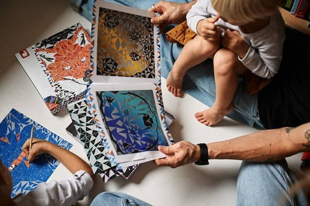 Zestaw kreatywny Do zdrapywania Animetrics 7+, Janod