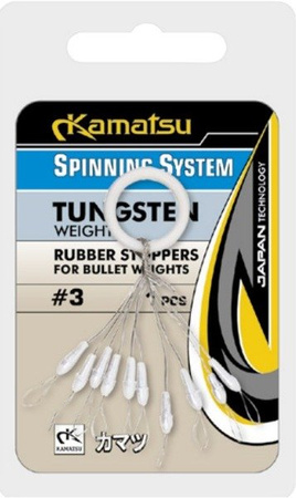 STOPERY GUMOWE DO ZESTAWÓW TEXAS/CAROLINA 5#/op.10szt SPINNING SYSTEM KONGER 273000013