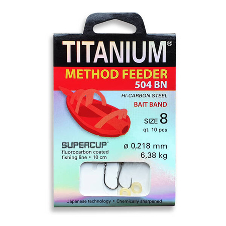 Przypon z gumką MF 504BN rozm. 10 śr. 0,190mm (10 szt.) Robinson 01-S-504BN-10G