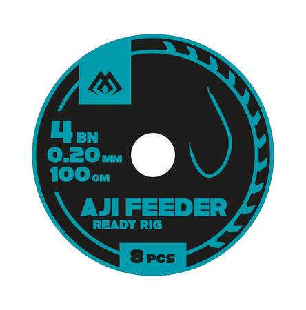 PRZYPONY WIĄZANE - AJI FEEDER nr 14 BN / żyłka: 0.12mm/100cm - op.8szt. MIKADO HPF001-14B-012