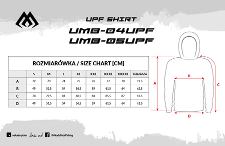 BLUZA - Z FILTREM UPF - rozm. XXL - op.1szt. MIKADO UMB-05UPF-XXL