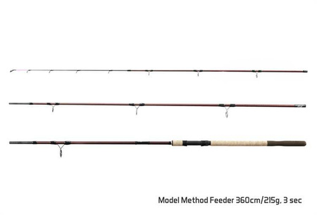 DŁUGA MOCNA WĘDKA MAGMA M3 Method feeder / 3 składy 400cm/215g Delphin (101000298)