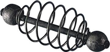 SPRĘŻYNA ZANĘTA  DOCIĄŻ. DWUSTR.CZARNA 2X10G 7,5 CM CZ. 1X25SZT JAXON AJ-031