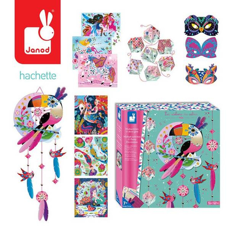 Multi - zestaw kreatywny 11 dekoracji Tukan 7+, Janod