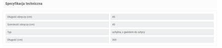 SIATKA OKRĄGŁA WINNER 300/45 KONGER 710001300