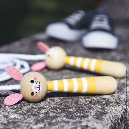 Skakanka z drewnianymi rączkami Zajączek, Janod