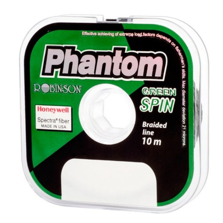 Plecionka przyponowa Phantom Green Spin 0,06mm 10m Robinson 56-PT-206