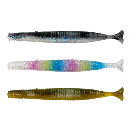 GRAVITY STICK PULSETAIL 14CM 15G SINKING GHOST MIX 6PCS Savage Gear (72585)