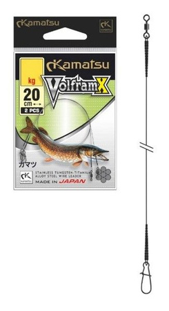 PRZYPON CHROMOWO-WOLFRAMOWY VOLFRAMX 20cm/15kg op.40szt. KAMATSU 275020015