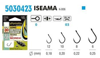 PRZYPON METHOD FEEDER 30CM ISEAMA 10BLNO/0,20mm WITH SPEAR OP.10SZT KAMATSU 503042310