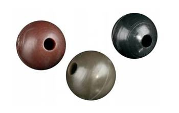 KULKA, MIĘKKI KORALIK SILIKONOWY 6 mm / SZARO-ZIELONY – op.25szt MIKADO AMC-11513-6-07