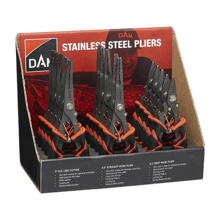 STAINLESS STEEL PLIERS DISPLAY 3-TYPES 18PC S DAM (70747)