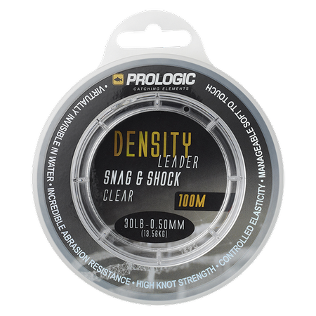 DENSITY SNAG & SHOCK LEADER 100M 0.60MM 20.41KG 45LBS CLEAR Prologic (72700)