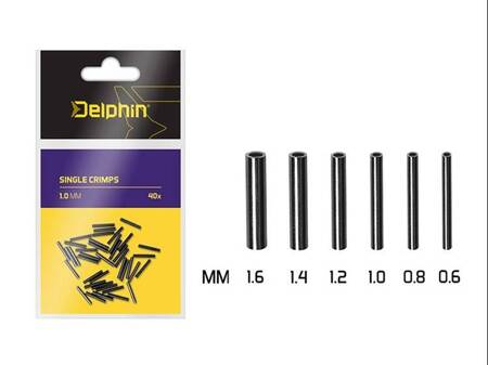 Delphin Single CRIMPS /40ks 0.6mm Delphin (101004113)