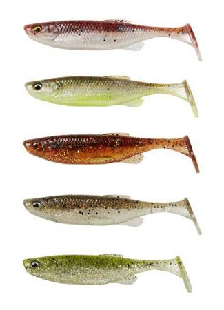 FAT MINNOW T-TAIL 7.5CM 5G CLEARWATER MIX 5PCS Savage Gear (77007)