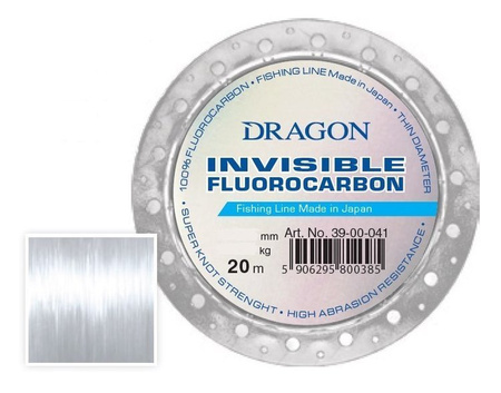 Fluorocarbon  INVISIBLE 20 m 0.28 mm/5.45 kg clear    DRAGON TPO-39-00-028