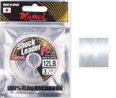 Fluorocarbon MOMOI Shock Leader FC 30 m 0.261 mm/4,54 kg Clear    DRAGON JMO-39-98-026