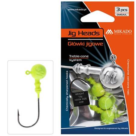 GŁÓWKA ABERDEEN JIG BN 10 g - 3/0 - op.3szt. / ŻÓŁTY MIKADO OMGAJY10-3/0