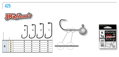 GŁÓWKA JIGOWA MICRO SPECJAL 1-6 OP.3SZT KAMATSU 425001006