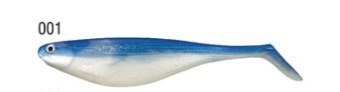 GUMA FLAT SHAD 9,5cm KOL. 01 BLUE BACK OP.4SZT KONGER 338020001