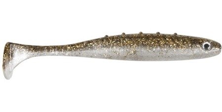 GUMA RIPPER Aggressor PRO - GOLDEN BLEAK 4"/10cm 3szt PEARL/CLEAR SMOKED silver glitter gold glitter DRAGON CHE-AG40D-01-871
