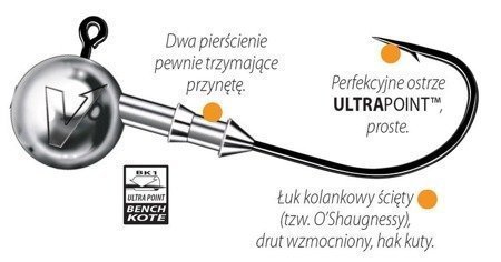 Główka jigowa  V-POINT SPEED 20 szt. 1/0 10 g    DRAGON PDF-621-100-010