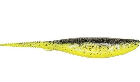 Jerkbait  Jerky PRO 5"/12,5cm 5 szt./bag SUPER YELLOW/CLEAR black glitter BOX    DRAGON CHE-JK50D-41-958